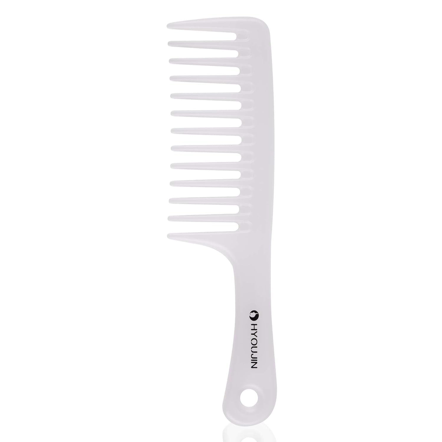 Wide Tooth Comb Detangling Hair Brush Paddle Hair Comb Care Handgrip Comb-Best Styling Comb for Long Wet or Curly Reduce Hair Loss and Dandruff & Headache-Minimal Breakages