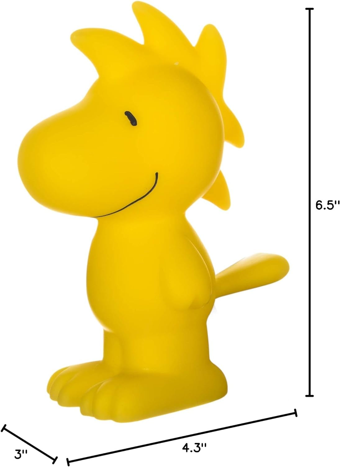 for Pets Charlie Brown Woodstock Vinyl Squeaker Dog Toy - Fun and Cute Toys for Aggressive Chewers - Officially Licensed, 5.5 Inch
