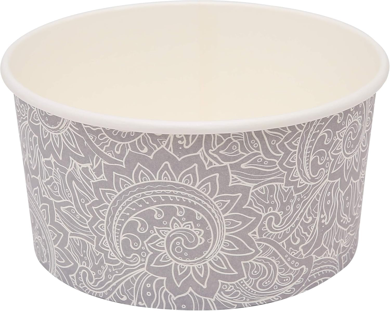 for Pets Disposable Feeding Bowls | Large Disposable Dog Bowls in Gray Pattern | 3.5 Cup Feeding Size, Dog Bowls Are Great for Dry and Wet Dog Food or Water (Pack of 1,25 Count Total)