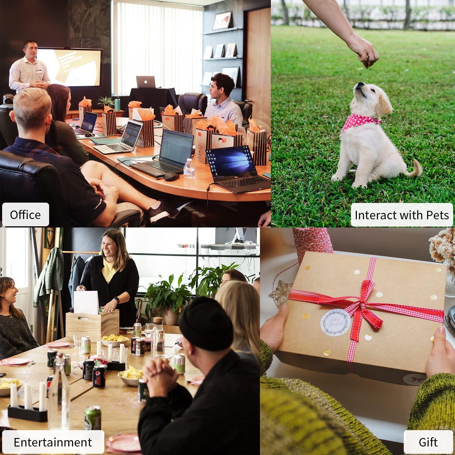 Pet Training Button, Dog Voice Training Buzzer, Dog Button, Dog Button for Communication Recordable Buttons - Train Your Dog to Say the Sounds They Need to Say! (8 Buttons)