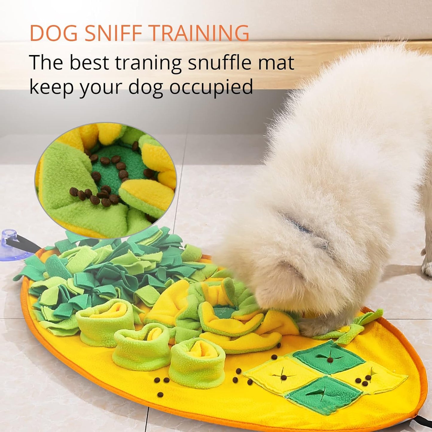 Pet Snuffle Mat for Dogs Sniffing Mat Pad for Medium Dogs,Puppy,Large Dogs,27.5X16.1Inch…