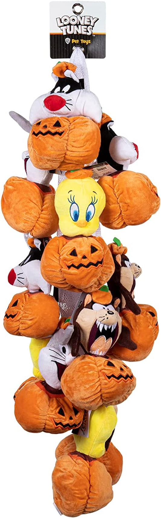 for Pets Bugs Bunny, Tweety Bird, Tasmanian Devil, Sylvester Halloween Plush Dog Toy 12Pc Clipstrip | 6 Inch Small Squeaky Dog Toys from Plush Dog Chew Toys, (FF16895)