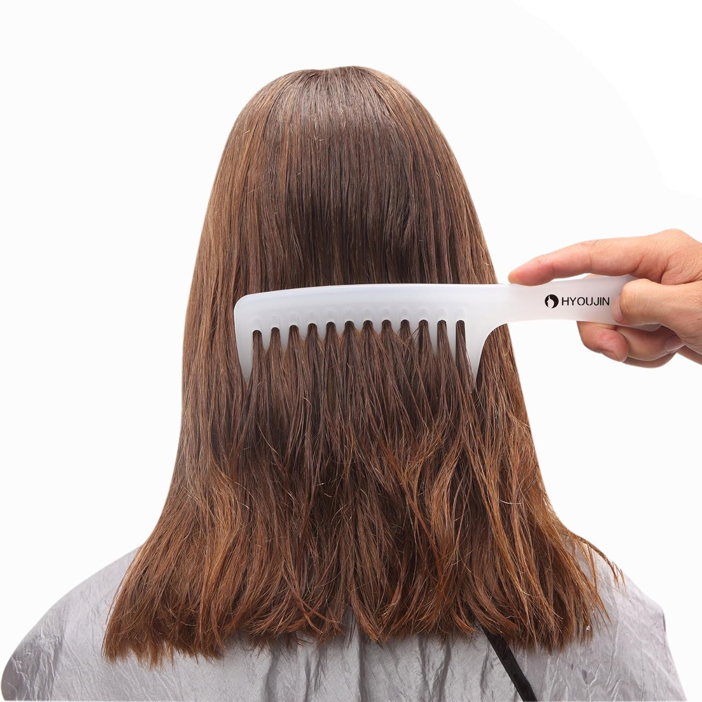 Wide Tooth Comb Detangling Hair Brush Paddle Hair Comb Care Handgrip Comb-Best Styling Comb for Long Wet or Curly Reduce Hair Loss and Dandruff & Headache-Minimal Breakages