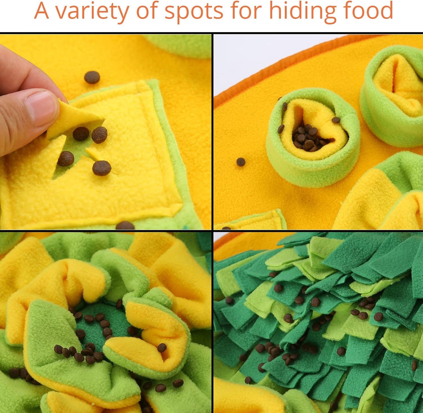 Pet Snuffle Mat for Dogs Sniffing Mat Pad for Medium Dogs,Puppy,Large Dogs,27.5X16.1Inch…